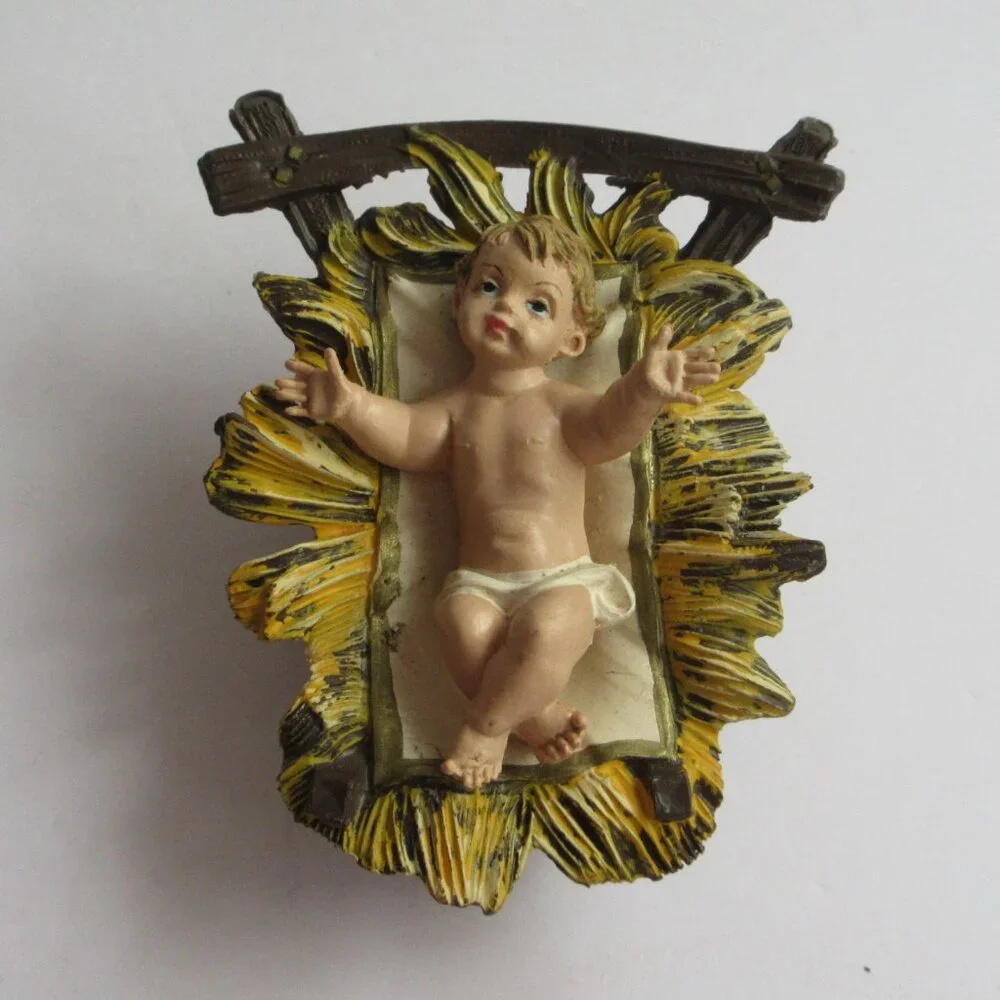 Nativity Christmas Figures Depose Italy Vintage Joseph Mary Baby Jesus Family - Picture 12 of 15